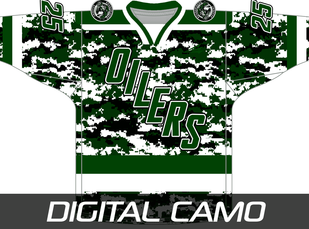  Custom Hockey Jersey with Camouflage Hockey Hoodie